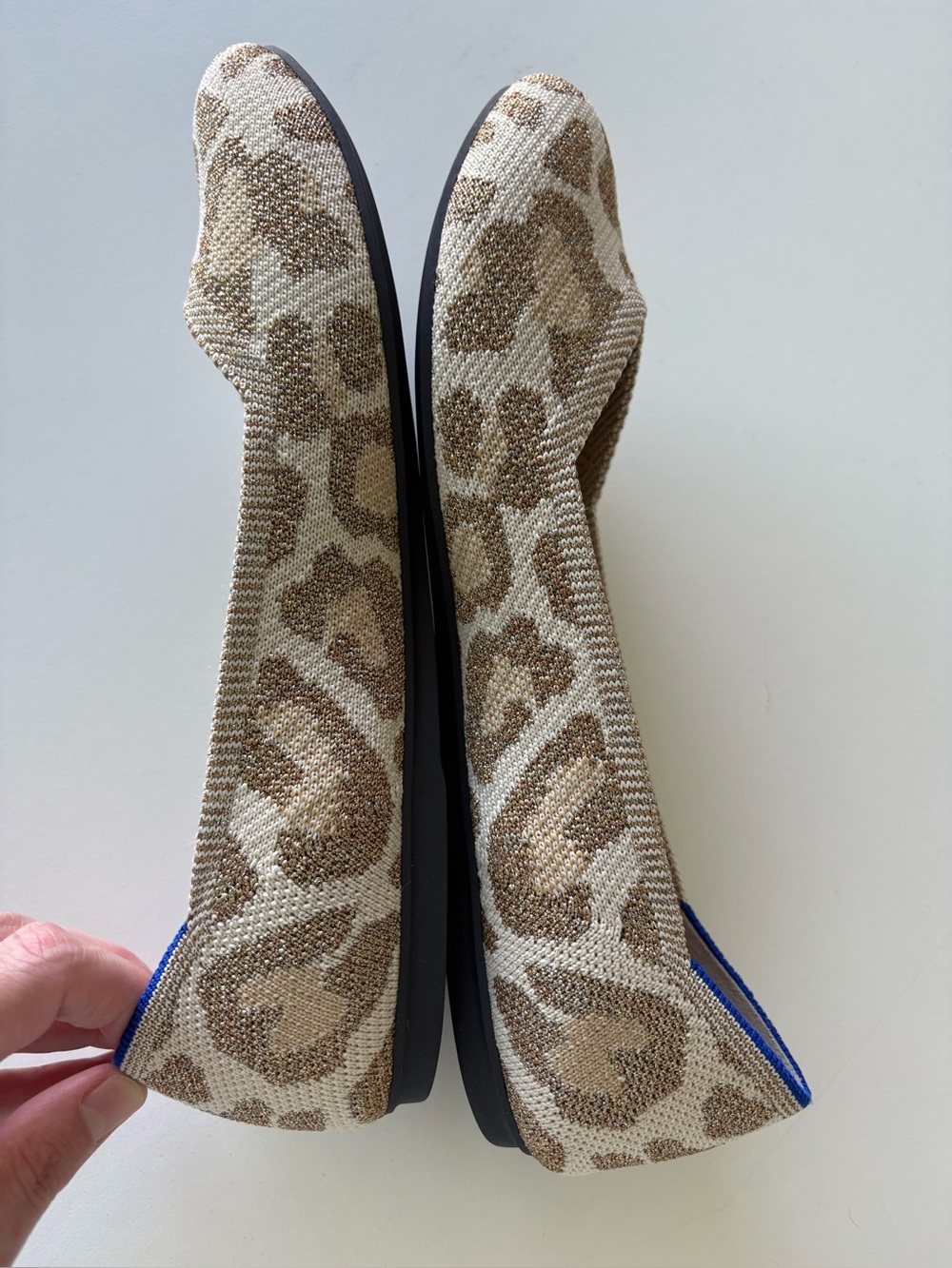 Rothy’s Shimmer Desert Cat Women’s Ballet Flats in Beige Gold Size 8.5 - Picture 8 of 11